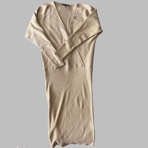 Banana Republic Beige LongSleeve Maxi Dress